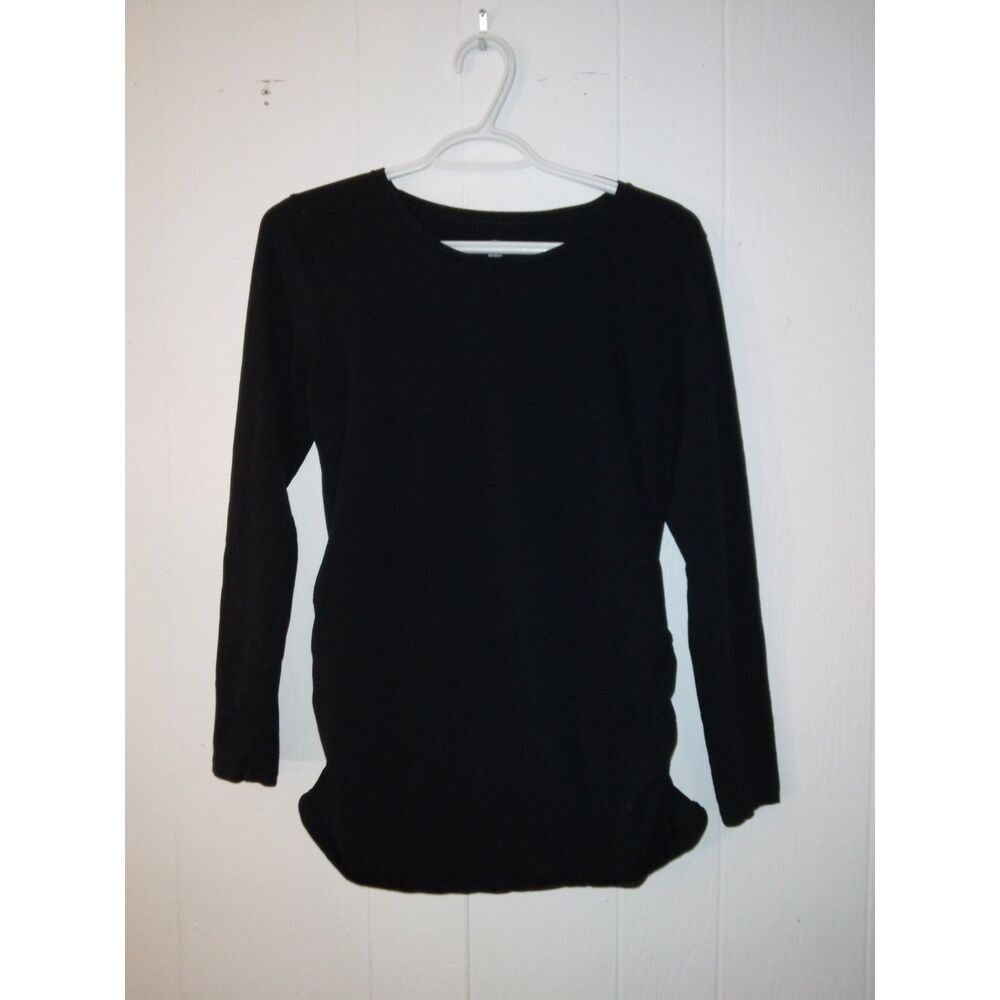 Old Navy Navy Blue Fitted Maternity Shirt Women's Medium